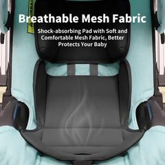 HitTopss breathable mesh cushion keeps baby cool and comfortable during travel.