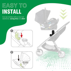 Hiumtree adapter with buckle-locking mechanism provides a secure fit.