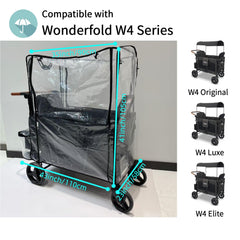 Hiviva rain cover W4 side window open for ventilation