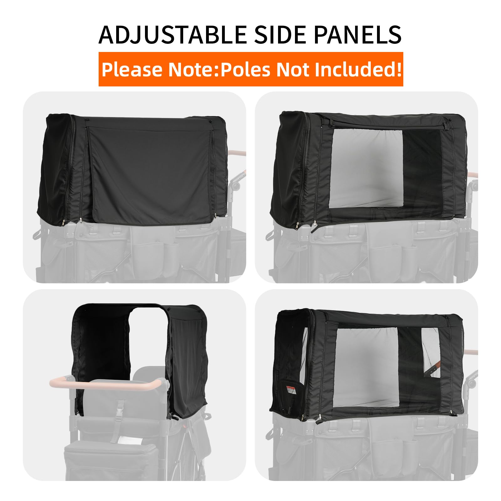 Hiviva W4 Luxe Elite mosquito net keeps bugs out during strolls.