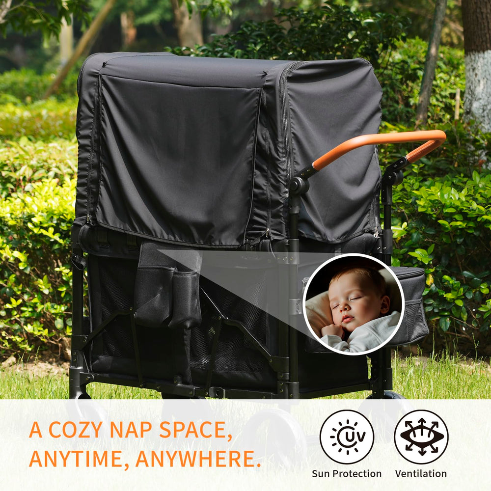 Hiviva W4 Luxe Elite lightweight, water-resistant canopy for travel days.