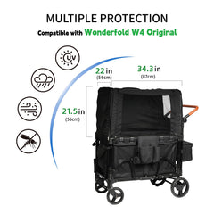 Hiviva wagon weather shield waterproof fabric keeps gear dry during light showers