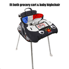 HIVVI police car cart cover on baby in cart during shopping