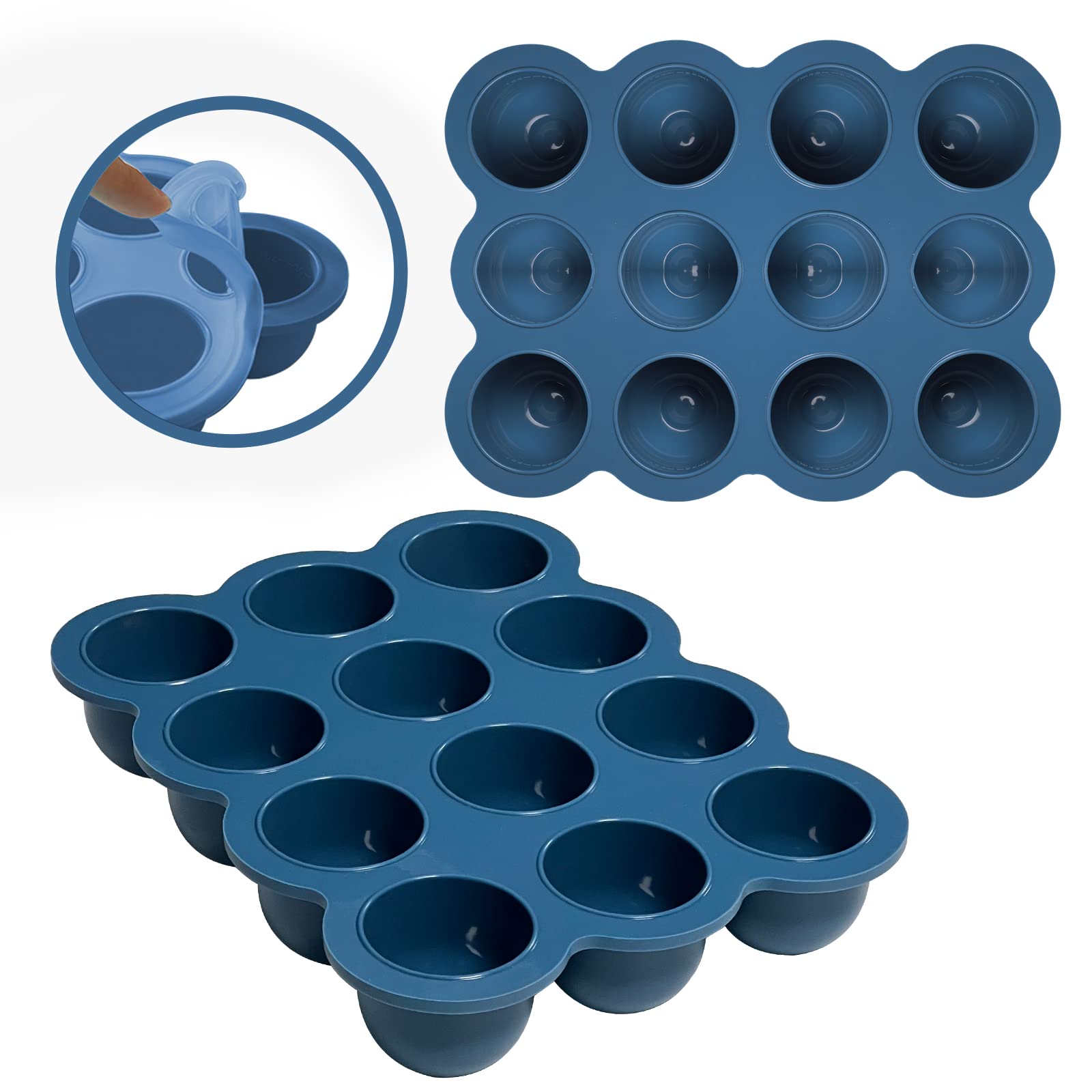 HIWOOD compact stackable baby food tray for on-the-go meals.