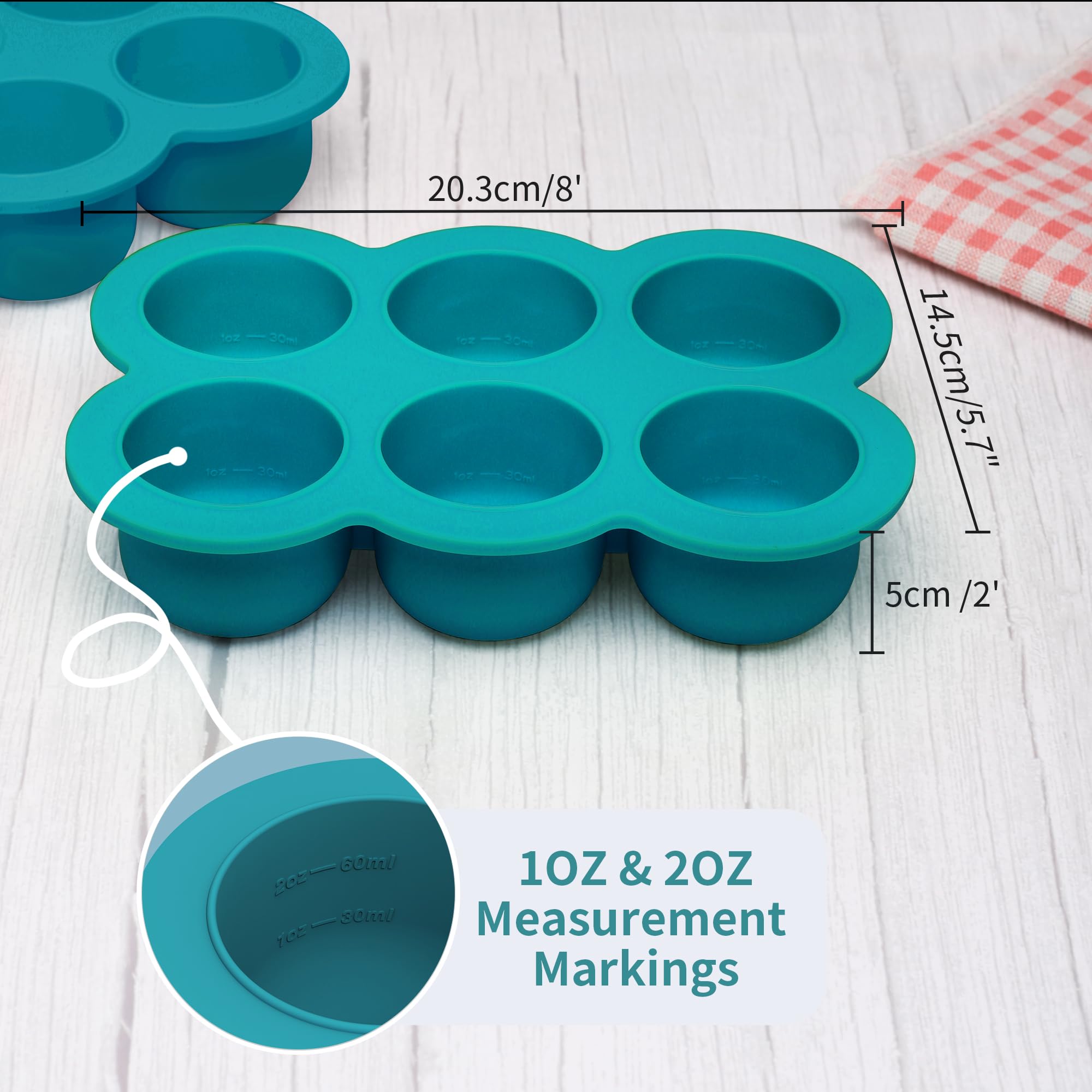 HIWOOD dishwasher-safe, boil-proof silicone tray simplifies cleaning and reuse