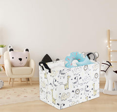HIYAGON Baby Baskets interior features waterproof coating to protect contents.