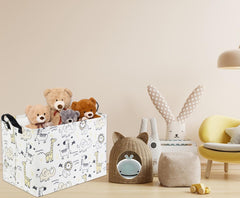 HIYAGON Baby Baskets side view highlights reinforced handles for easy carrying.