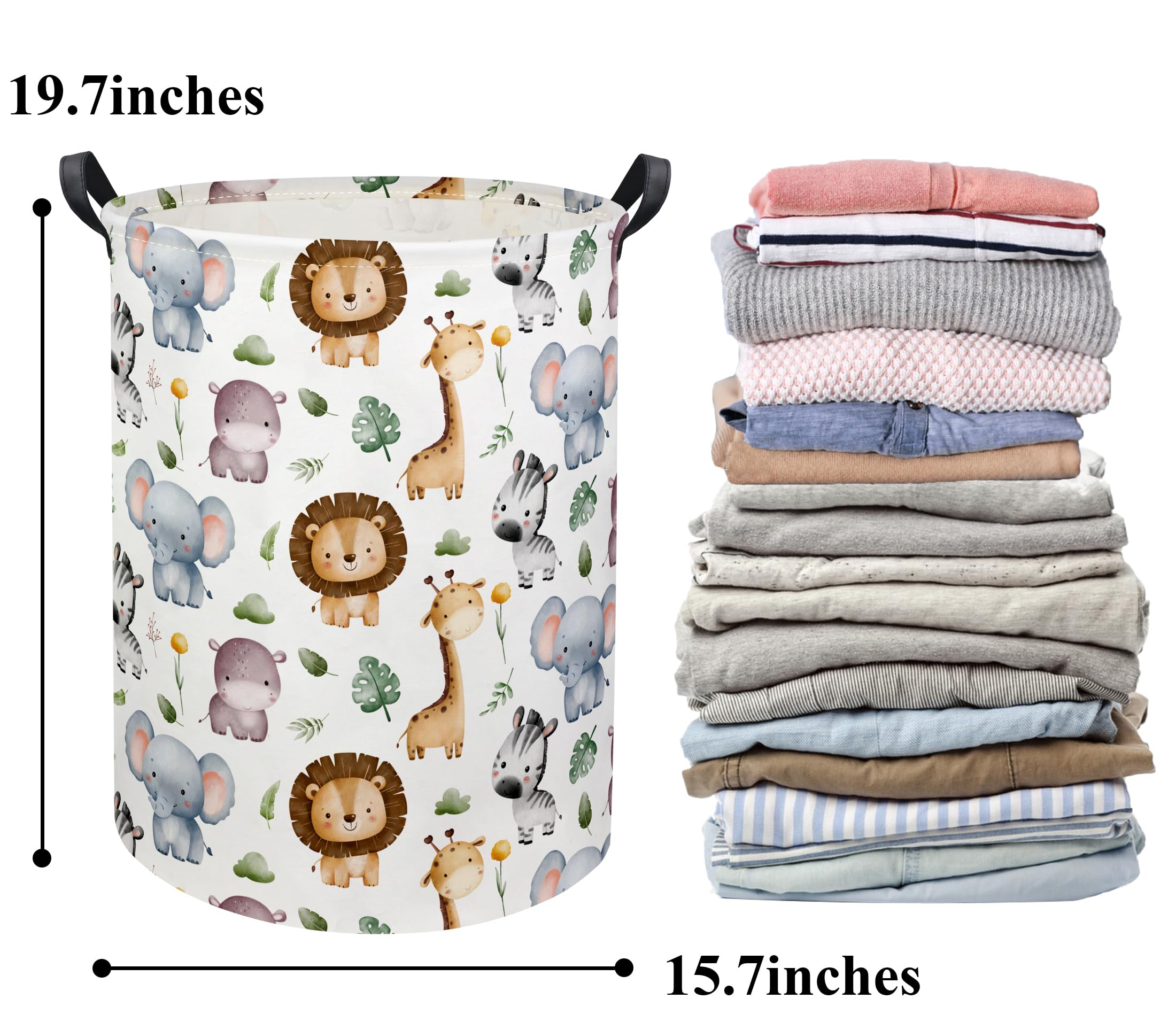 HIYAGON hamper with two handles enables easy transport around the home.