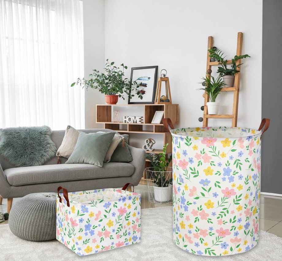 HIYAGON Bedroom decor setup using basket for books and toys