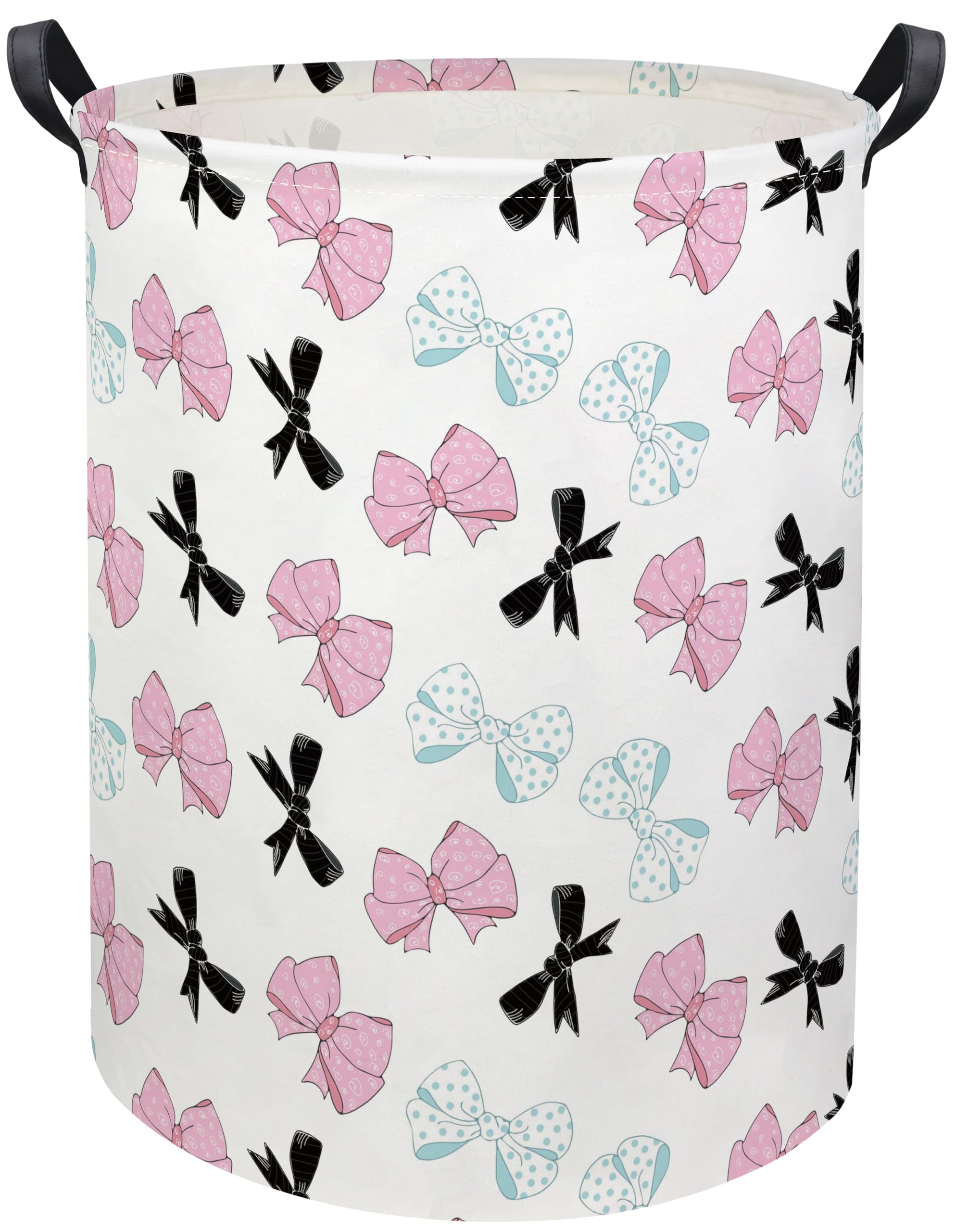HIYAGON butterfly baby laundry basket front view for spacious toy and clothing storage