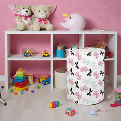HIYAGON butterfly baby laundry basket side view with handles for easy moving