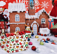 HIYAGON Christmas basket folded for compact storage and space saving in tight spaces.