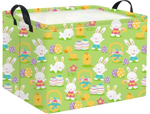 HIYAGON Easter Basket foldable design saves space when not in use