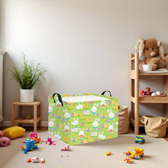 HIYAGON Easter Basket made of linen and cotton with waterproof coating