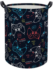 HIYAGON Game laundry basket with dinosaur pattern offers playful nursery decor and storage.