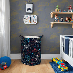 HIYAGON Game laundry basket with large capacity for whole-family clothes.