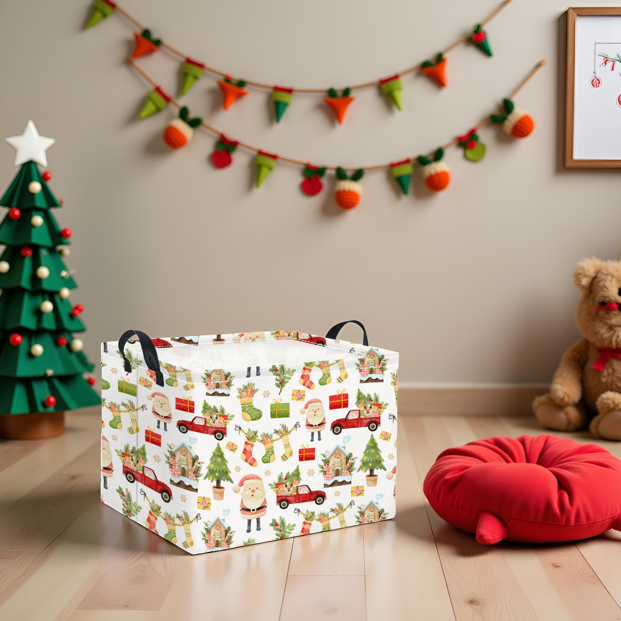HIYAGON living room storage for blankets and pillows, neatly organized