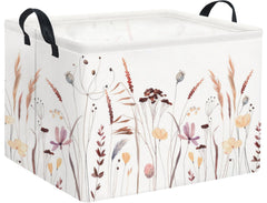 HIYAGON rectangular baby basket front view highlighting spacious toy and clothing storage.