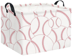 HIYAGON rectangular-baseball-basket-open shows sturdy top frame for organized toys