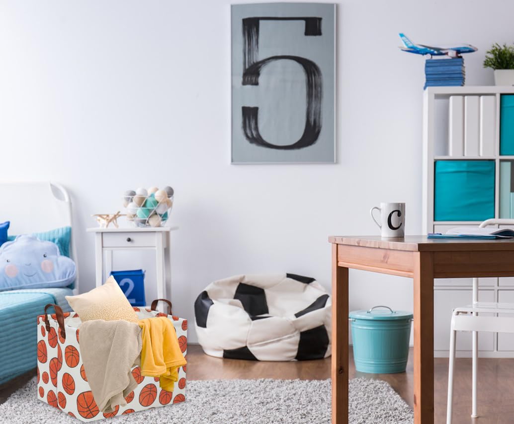 HIYAGON canvas with waterproof lining suggests spill-friendly toy and laundry storage.