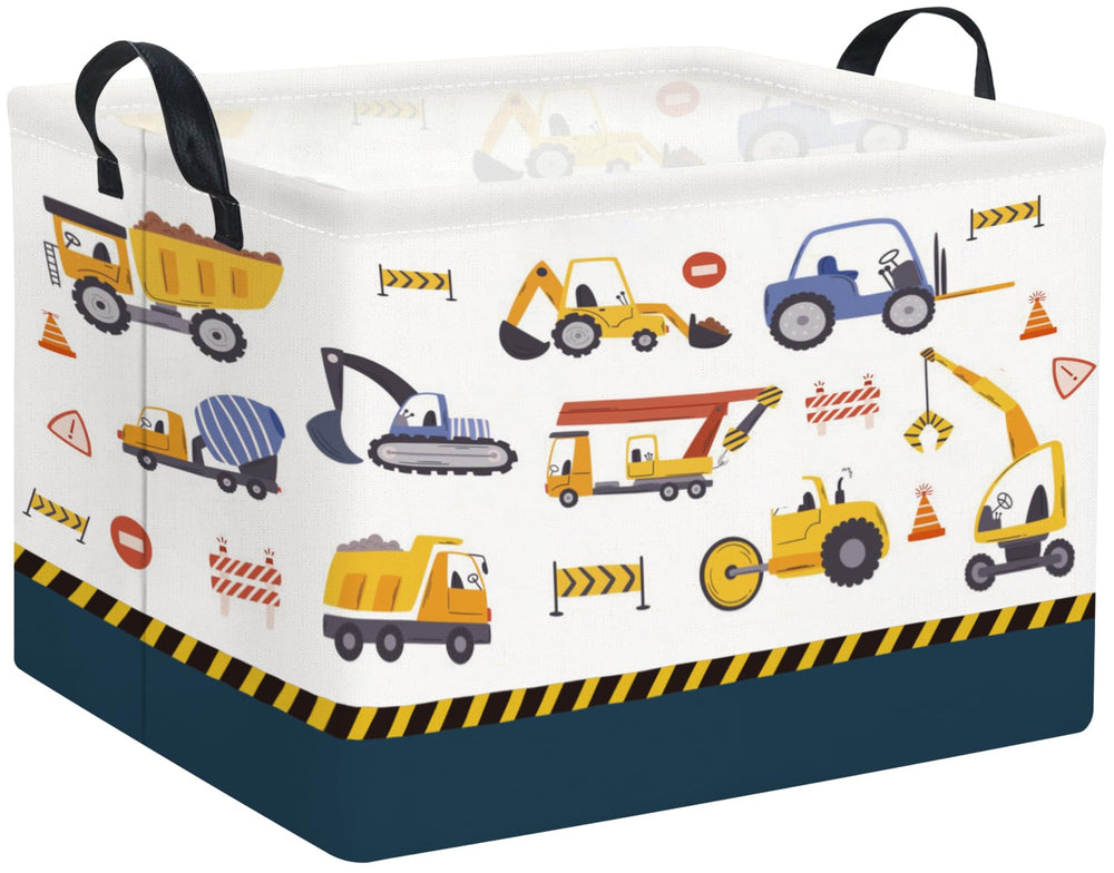 HIYAGON rectangular car basket front view for organized car storage and toy organization