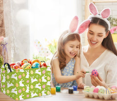 HIYAGON Easter basket handle closeup emphasizes portability for easy carrying