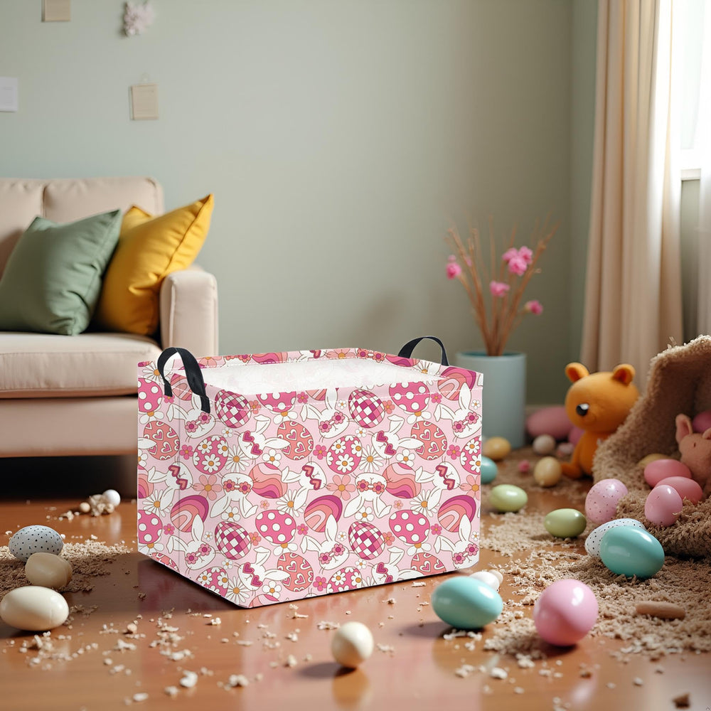 HIYAGON rectangular Easter basket waterproof lining for easy cleanup