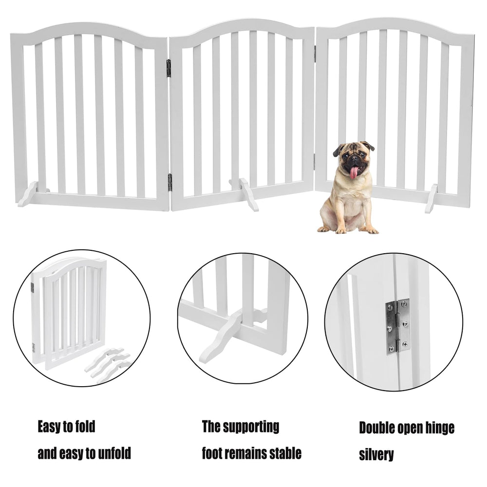 HJAYUXYO dog gate fireplace safety barrier keeps curious pets away.