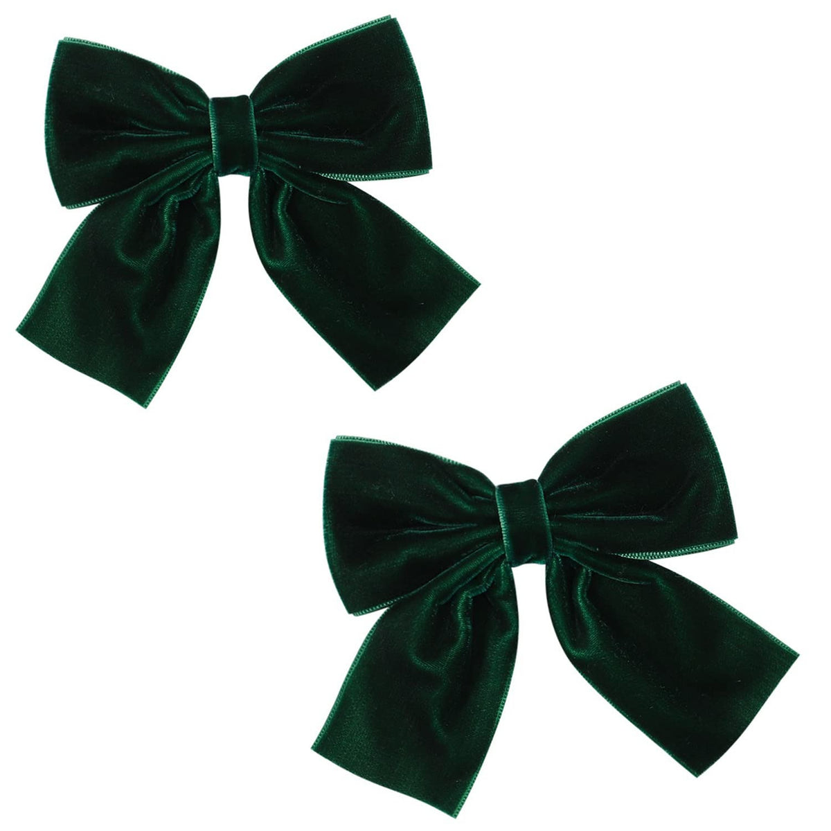 Hjiaruiky green velvet bows pair adds charm to everyday outfits.