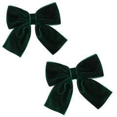 Hjiaruiky green velvet bows pair adds charm to everyday outfits.