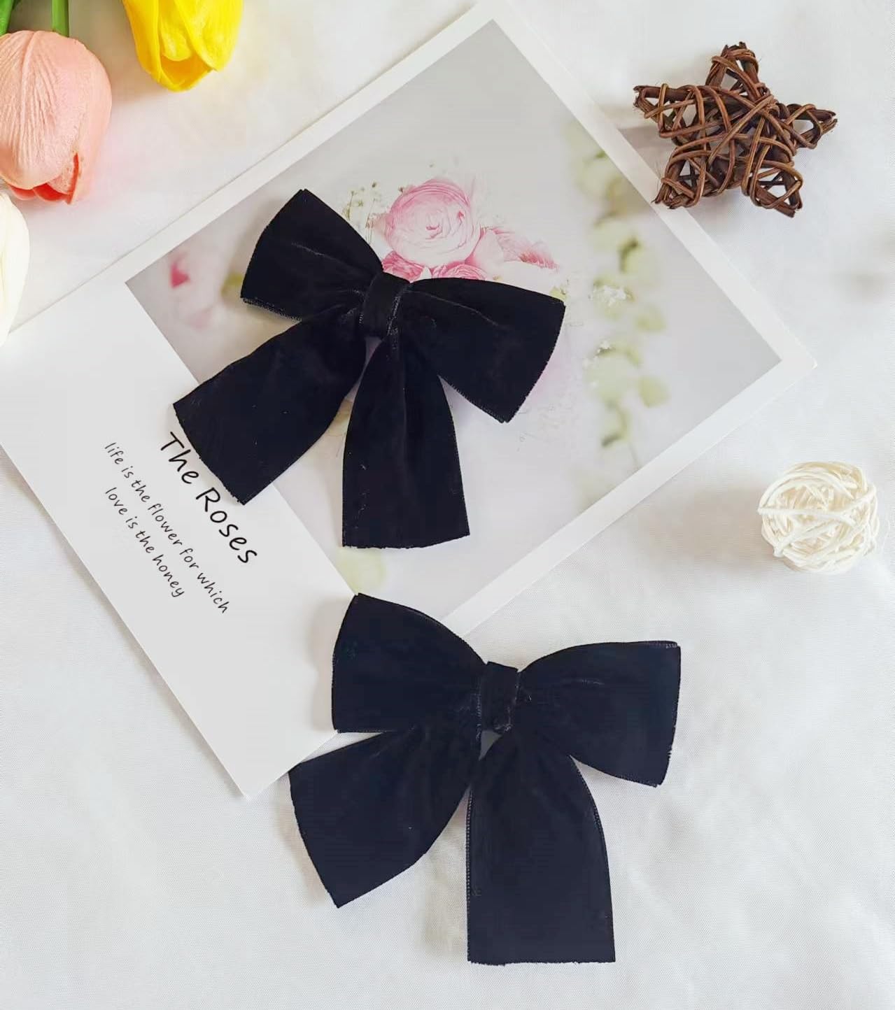 Hjiaruiky hair bows sturdy alligator clip keeps hair neatly in place.
