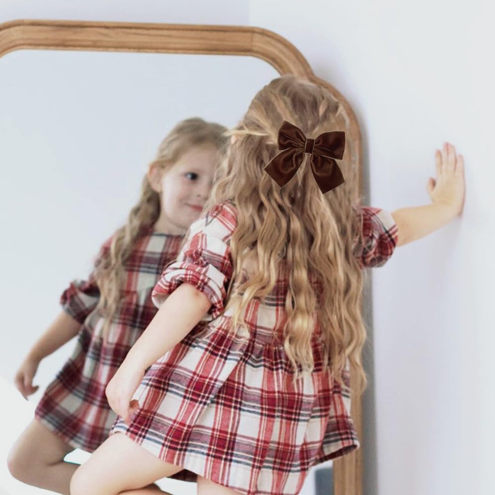 Hjiaruiky handmade girls hair bows complementing outfits for daily wear.