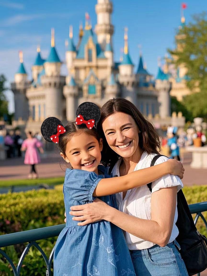 Hjiaruiky mouse ears bows on kids for playful party style