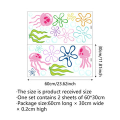 HJKlove jellyfish bubbles wall stickers create a playful nursery focal point.