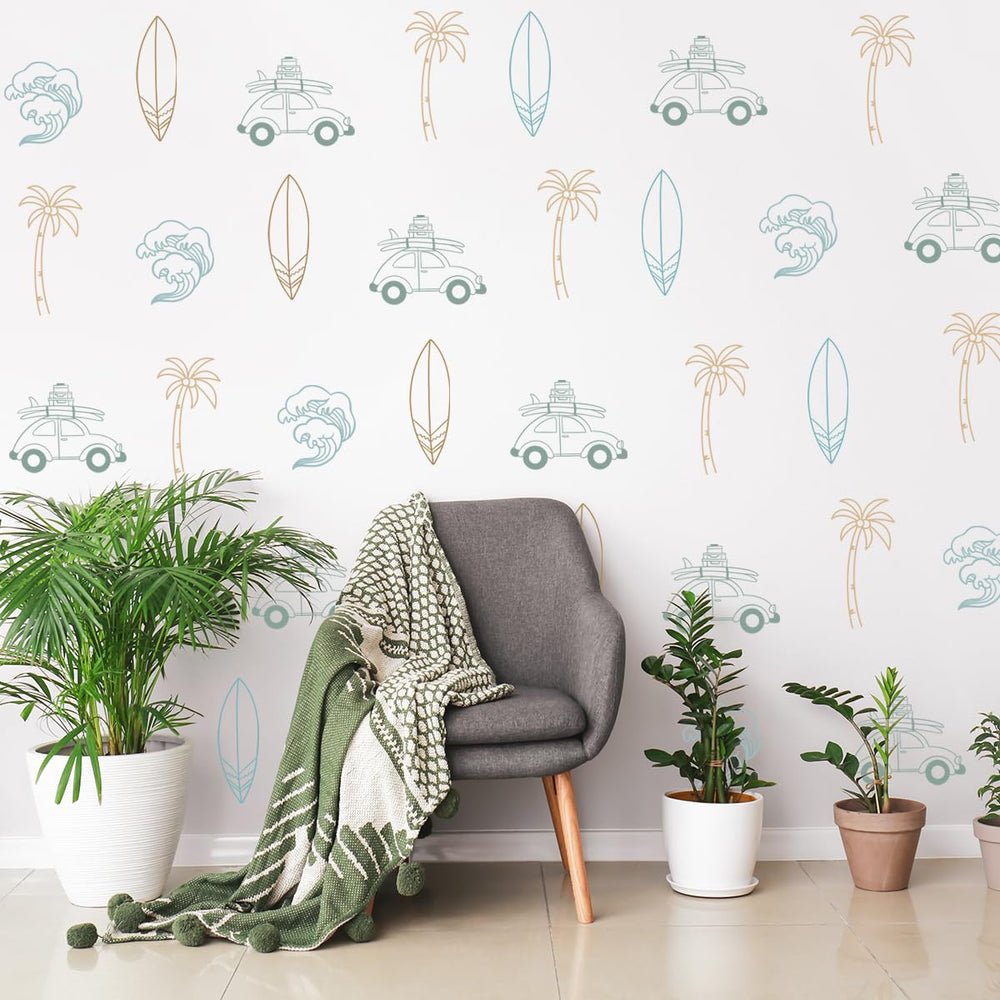 HJKlove kids bedroom and nursery decor adds joyful beachy vibes