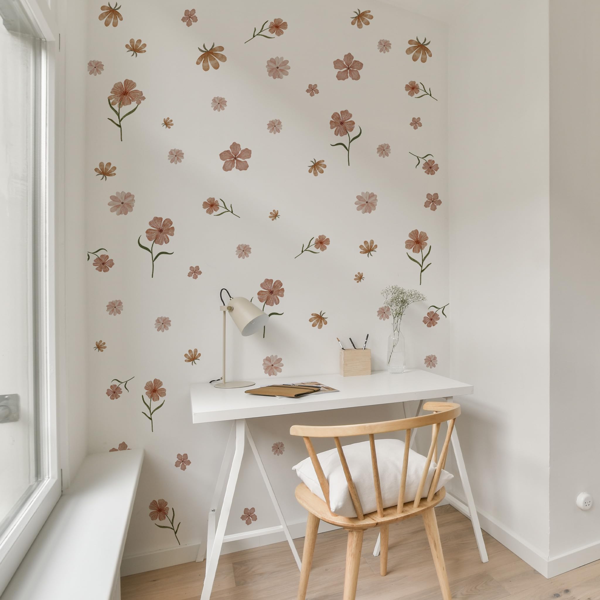HJKlove living room florals decals deliver durable vinyl with long-lasting color