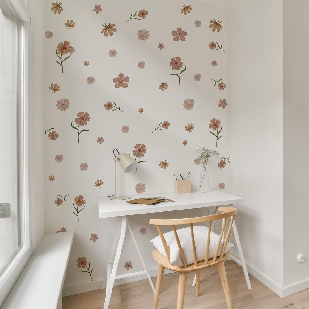 HJKlove living room florals decals deliver durable vinyl with long-lasting color