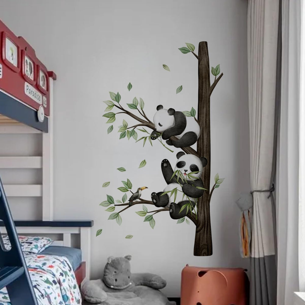 HJKlove Panda wall sticker nursery decor offers smooth application on flat surfaces
