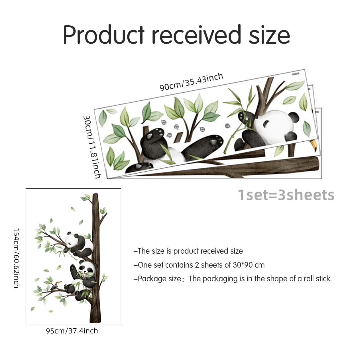 HJKlove Panda wall sticker panda-family-playroom creates a joyful learning backdrop