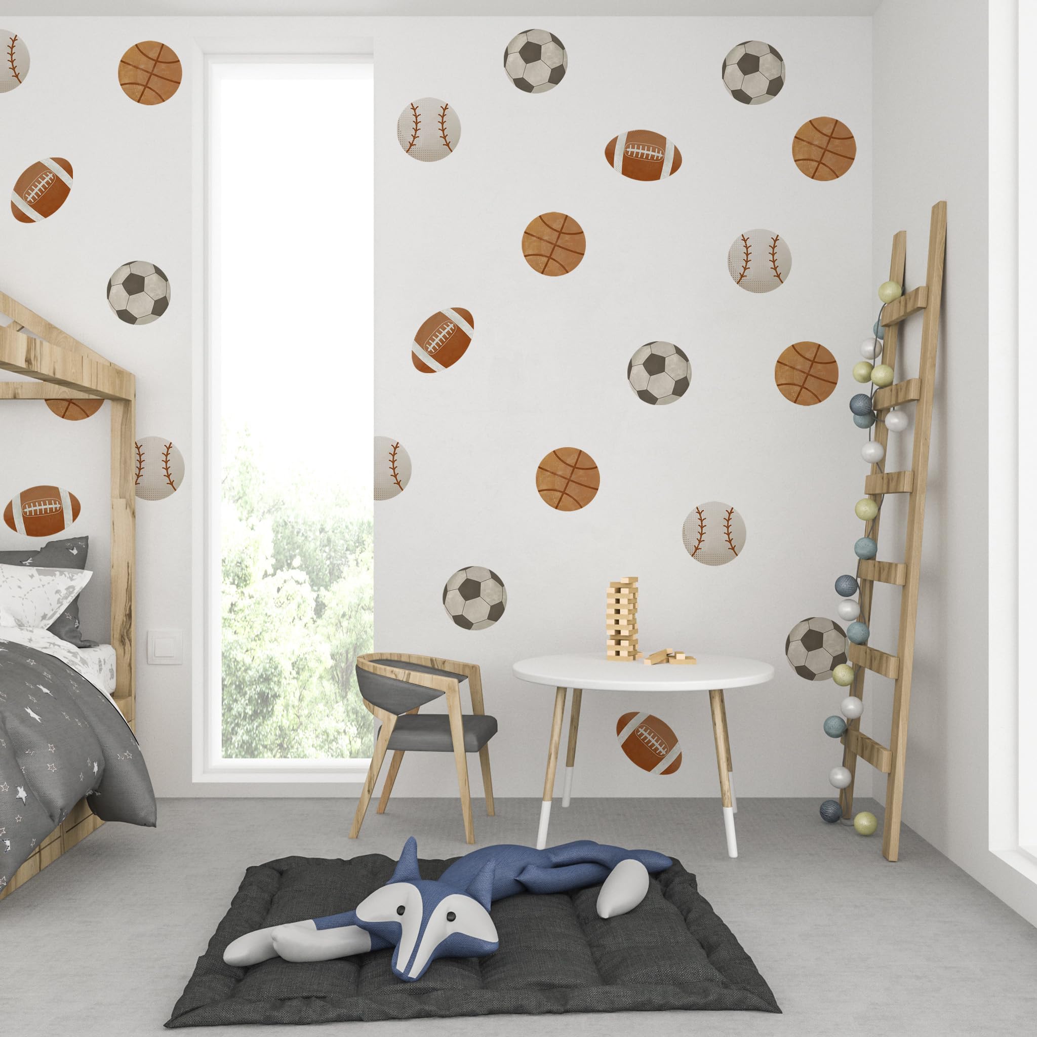 HJKlove baseball wall decal brings playful decor to a nursery