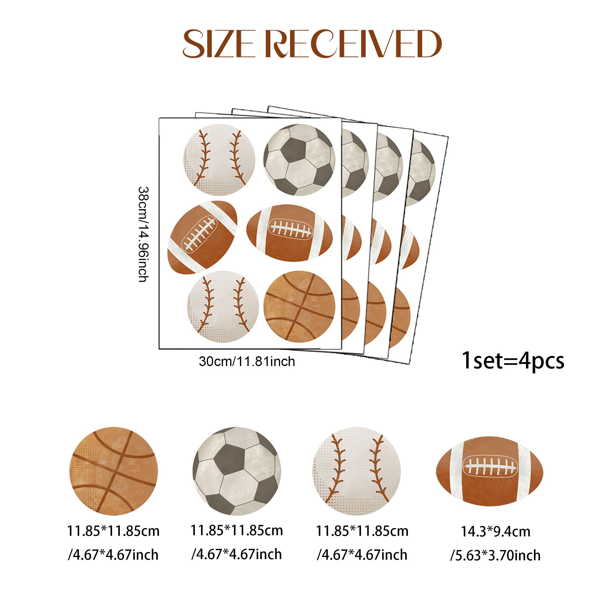 HJKlove football wall decal creates dynamic classroom decor