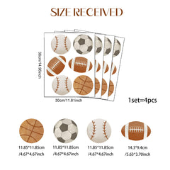 HJKlove football wall decal creates dynamic classroom decor