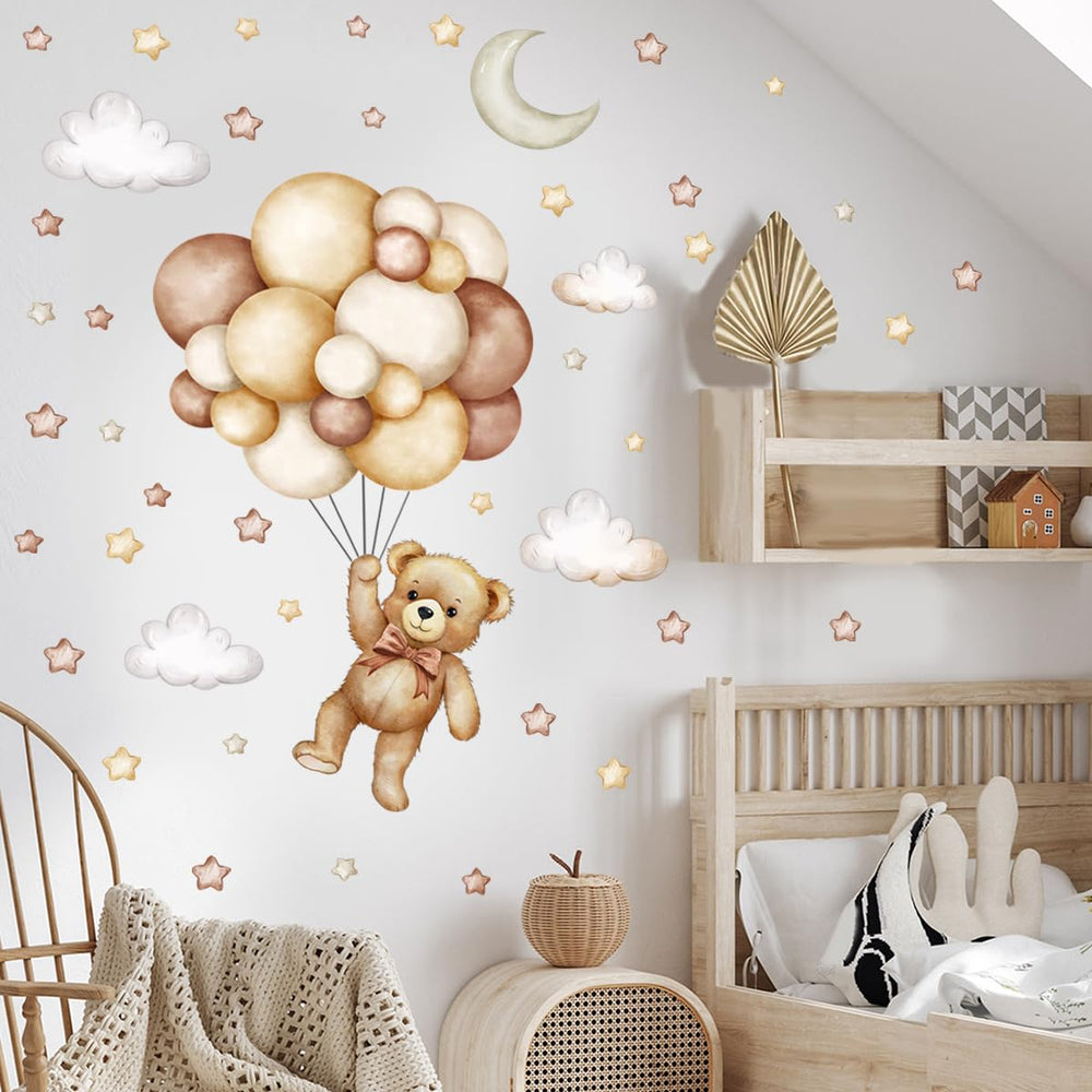 HJKlove bear wall decals packaging shows contents and easy application