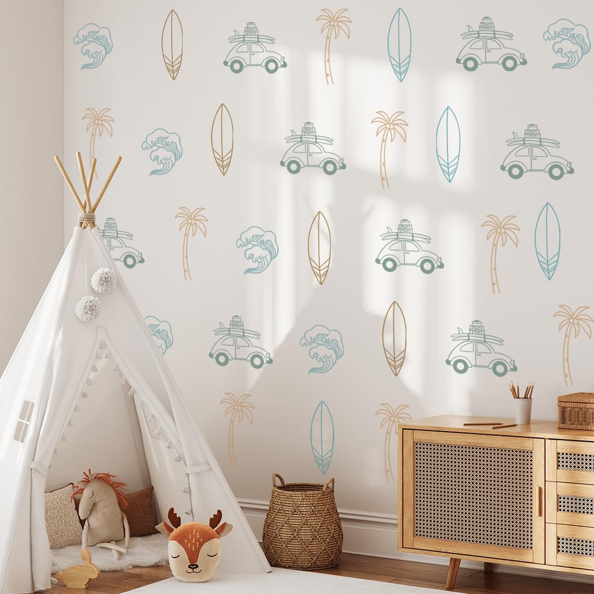 HJKlove underwater wall sticker adds playful marine details to bath or wall