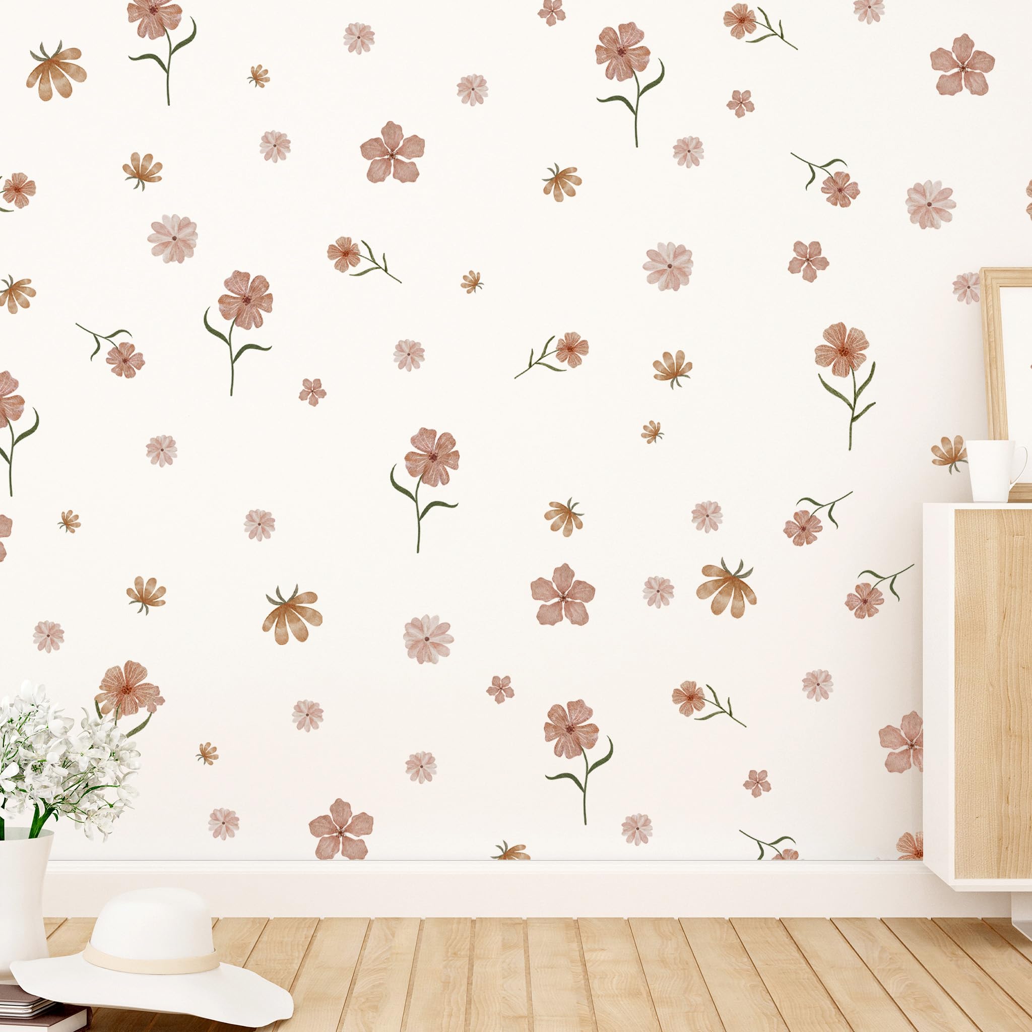 HJKlove printable style-friendly wall art blooms ideal for DIY wall mural projects