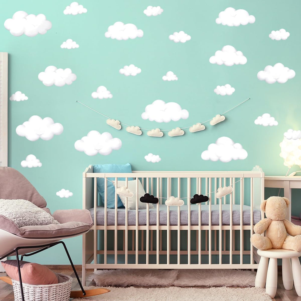 HJKlove watercolor cloud wall decal boho charm enhances any space