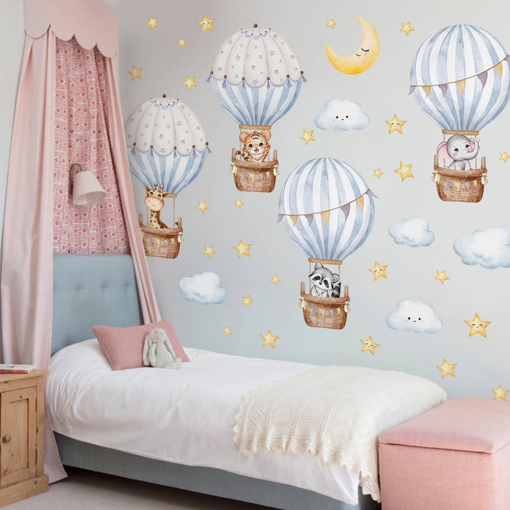 HJKlove white-cloud wall decor creates a soft dreamy nursery atmosphere