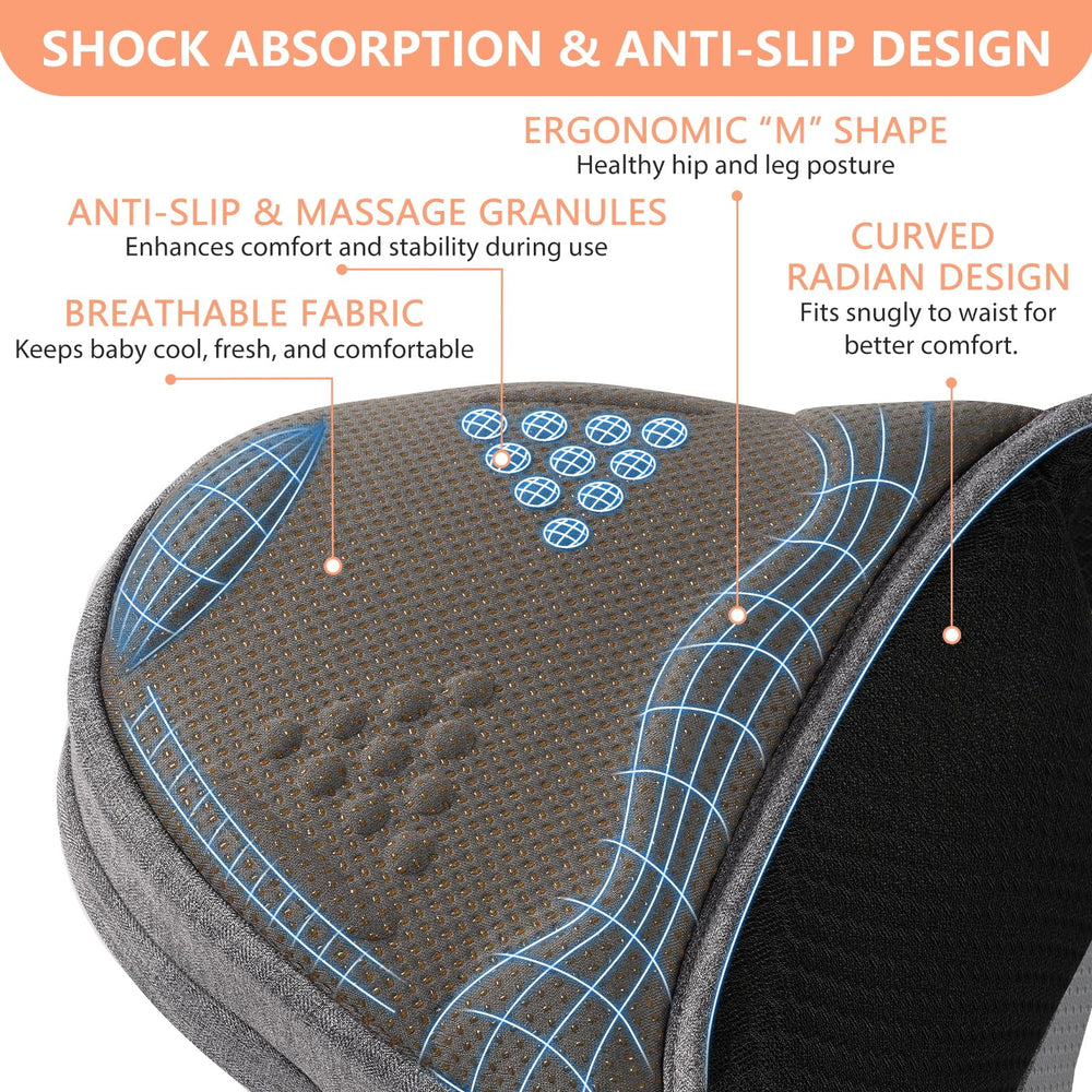 HKAI carrier with breathable mesh fabric worn by parent in warm weather