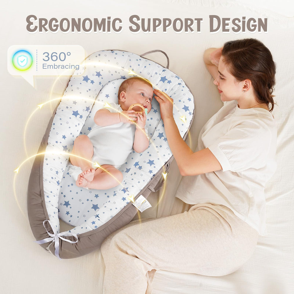 HKAI Baby Lounger designed for awake supervised use during playtime and tummy time.