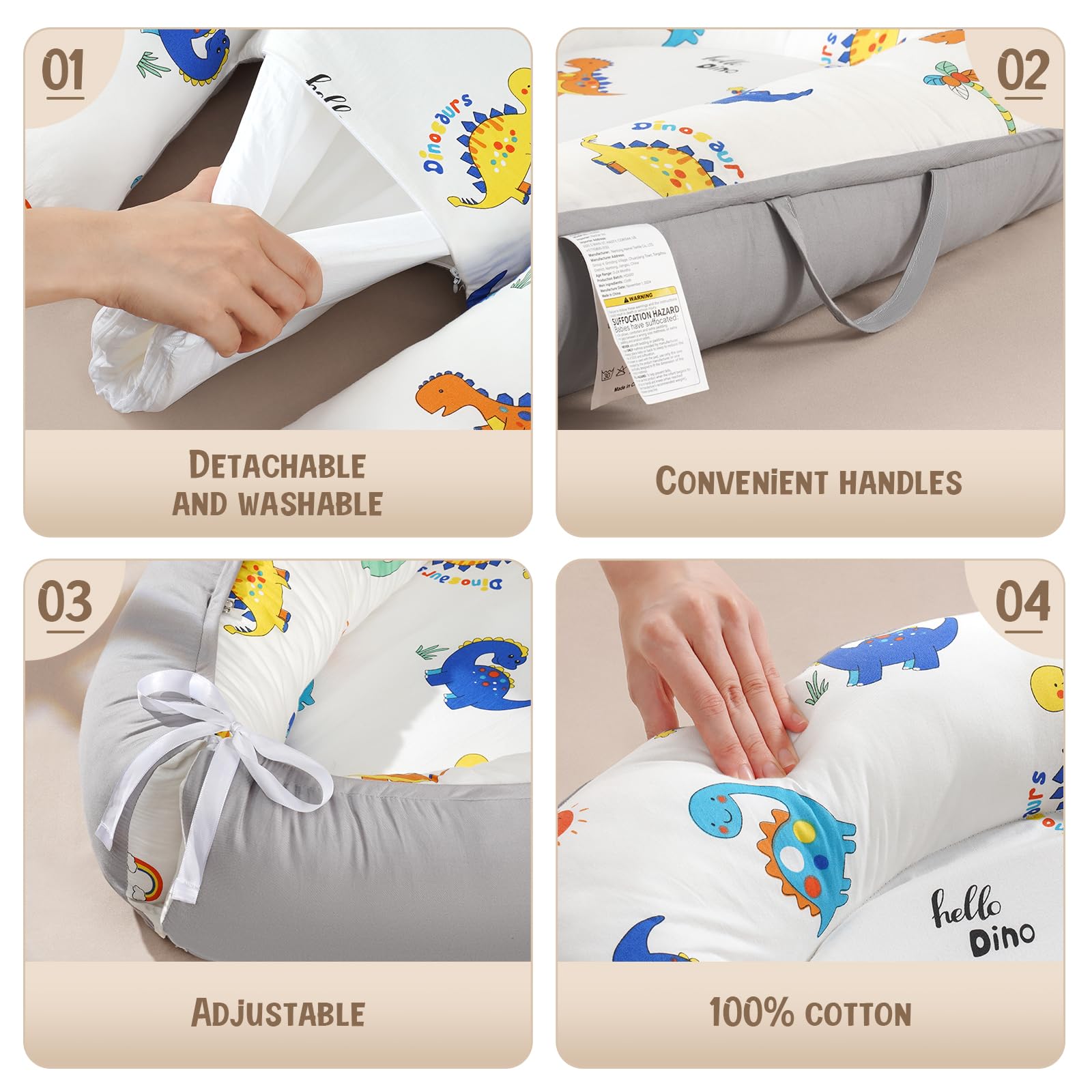 HKAI Baby Lounger lightweight with handles for easy transport